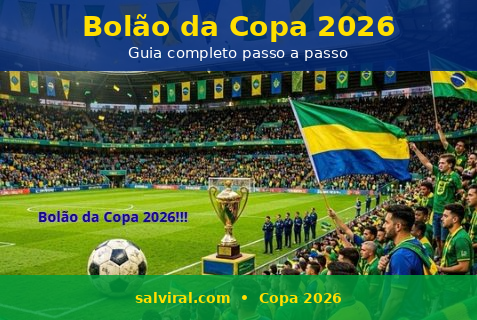 como fazer bolão da Copa 2026 guia completo passo a passo