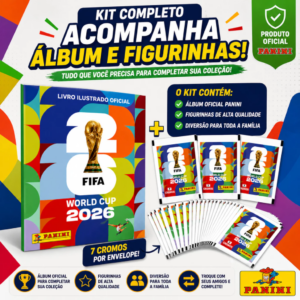 álbum oficial Panini Copa 2026 capa mole
