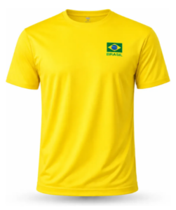 Camiseta Brasil Torcedor Malha Dry Copa Masculina Feminina
