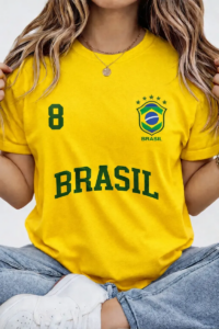 Camiseta feminina Seleção Brasileira Copa 2026