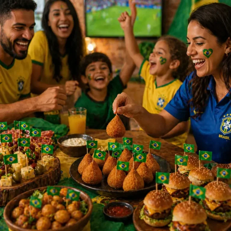 petiscos para a Copa 2026 dia do jogo do Brasil